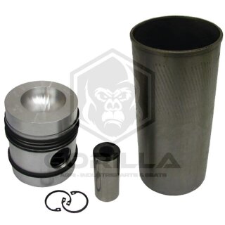 Kolbensatz kpl. | 5 Ringe, Ø 98,48 mm,Bolzen Ø 34,925 x 84,2 mm,Brennraum Ø 61 mm,Brennraumtiefe 20,5 mm,Gusseisen-Zylinderbuchse,trockene Laufbuchse,Feuerring 1 mm