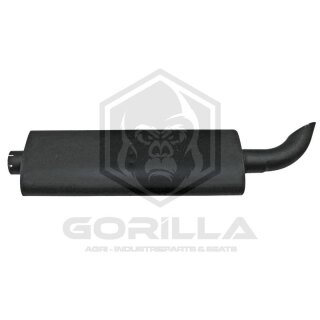 Schalldämpfer |  Länge = 1210 mm | Innen-Ø = 89 mm