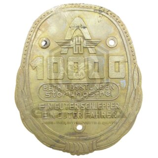 10.000 Std. Plakette