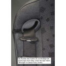 Gorilla Schonbezug Stoff für Opel Movano Beifahrerbank durchgängige Sitzfläche BJ 05/2004-09/2010