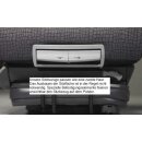 Gorilla Schonbezug Kunstleder für Volkswagen T6  3er Rückbank Doppelkabiner Pritsche BJ 07/2015-