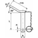 Gorilla top link pin with lever+chain+hinged pin KAT3...