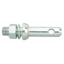 Gorilla lower link implement bolt CAT1 M18x1.5 L=130mm D=18mm with spring washer and nut