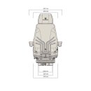 Grammer MSG 85/722 fabric construction machine seat