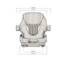 Grammer Primo XM fabric forklift seat