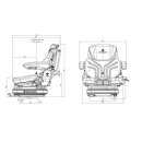 Grammer Primo EL Plus 24 Volt fabric driver seat