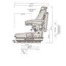 Grammer Primo L 48 Volt Pvc Gabelstaplersitz